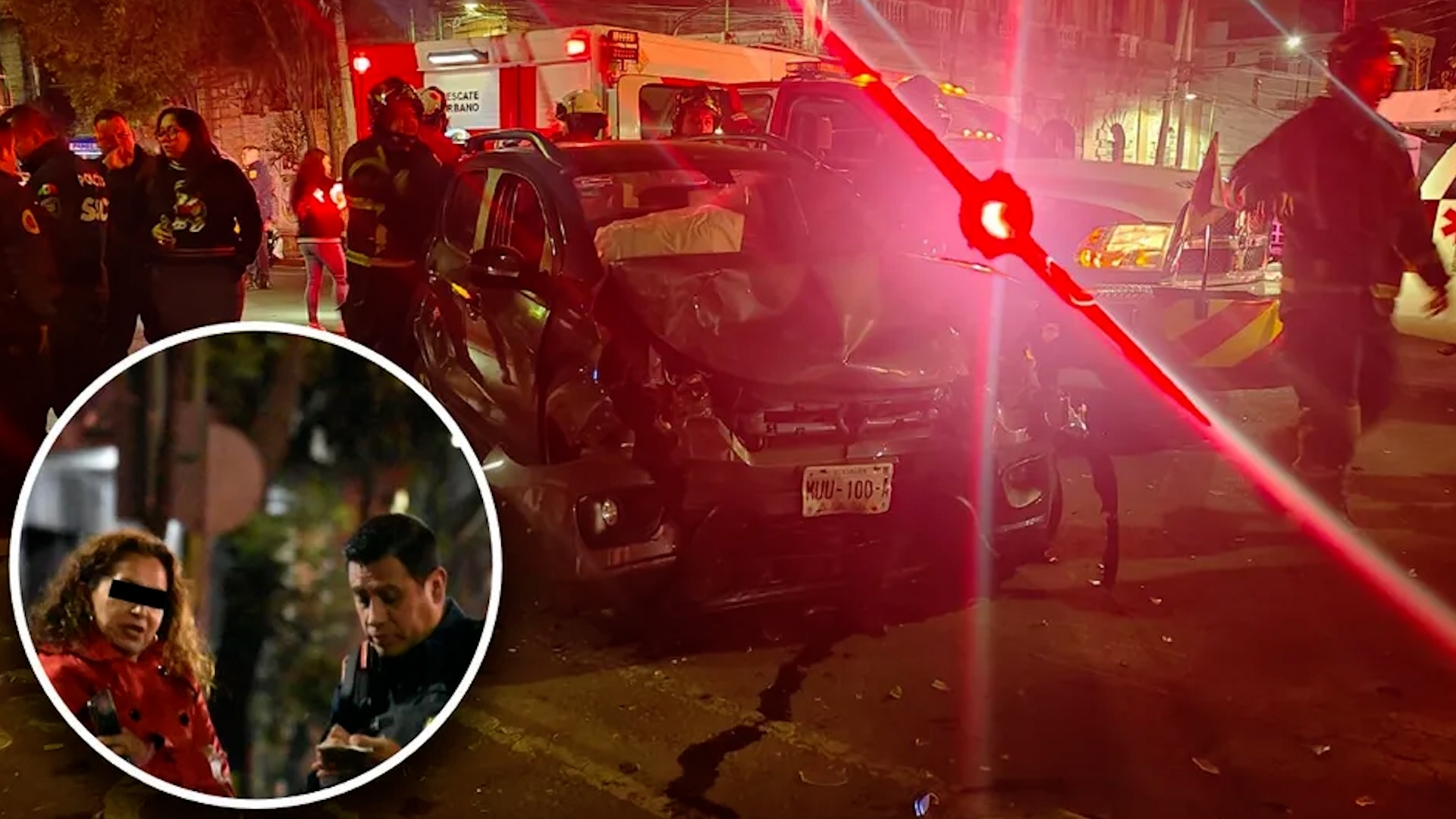 Una mujer, apodada 'Lady San Rafa' es detenida tras chocar contra un auto en la Cuauhtémoc; presuntamente dio dinero para retirar pertenencias de su vehículo.