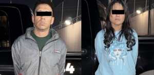 Hombre y mujer detenidos en Monterrey.