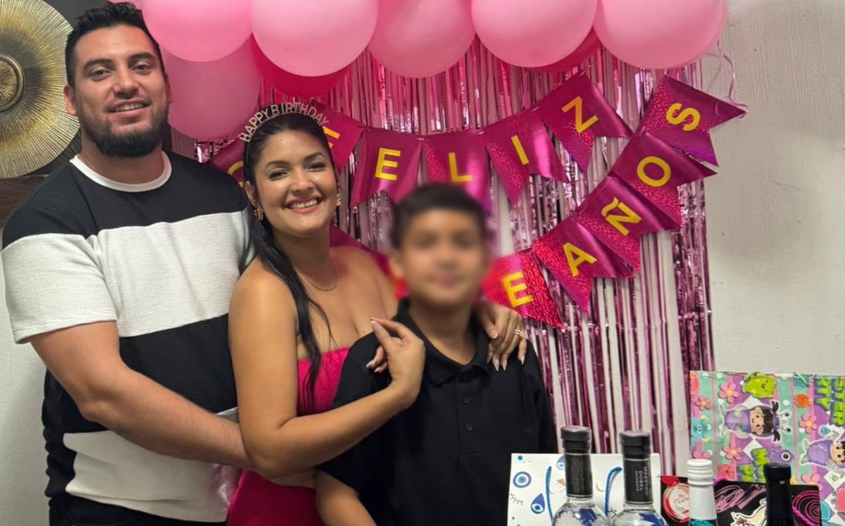 Familia de tres, mujer afectada