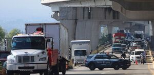Accidente registrado en la autopista México-Puebla