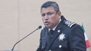 Vicealmirante Francisco Sánchez González comparece ante el Congreso de Puebla.