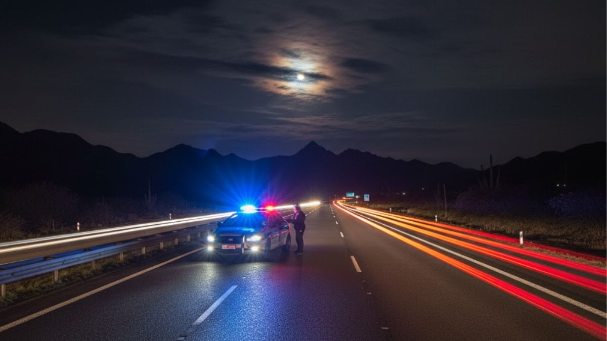 Patrulla en hecho delictivo en carretera