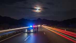 Patrulla en hecho delictivo en carretera