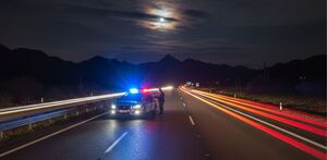 Patrulla en hecho delictivo en carretera