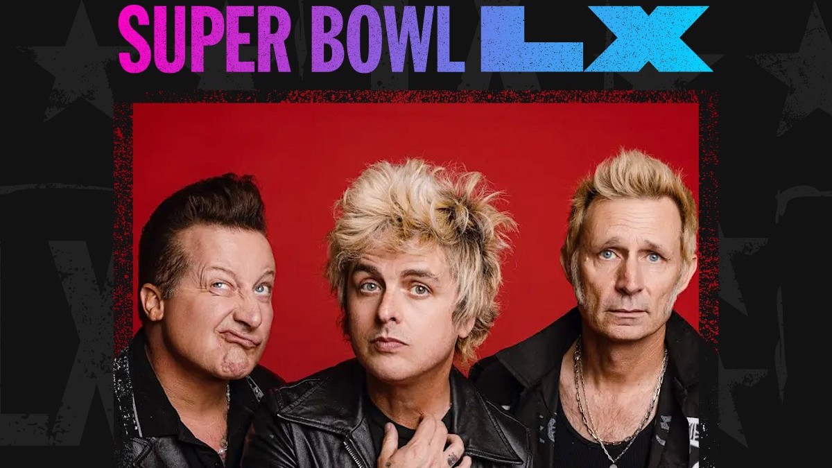 Green Day estará presente en el Super Bowl LX en 2026.