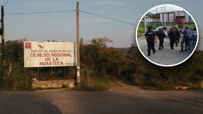 Cereso de la localidad de la Lima, donde se determinará la situación legal de Orlando ‘N’ tras presuntamente matar a su padre en Huejutla, Hidalgo.