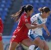 Jugadoras de Toluca y Puebla Femenil en la jornada 3 de Liga MX Femenil.