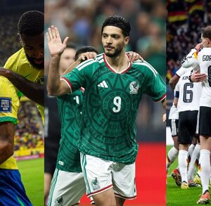 Selección de Brasil, México y Alemania en el Ranking FIFA.