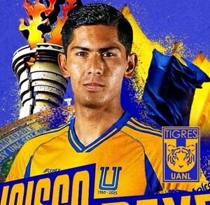 Anuncio de Tigres sobre la contratación de Francisco Reyes.