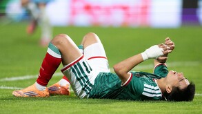 Gilberto Mora con el tricolor durante el encuentro contra México vs Uruguay.