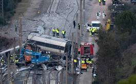 Tren descarrilado en Cataluña