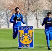 Joaquim Pereira, Rómulo Zwarg, Jesús Garza y Nicolás Ibáñez entrenando con Tigres el lunes 19 de enero de 2026.