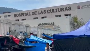 Fachada del hospital de las culturas en Chiapas.
