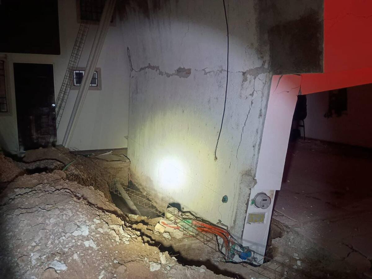 Vivienda cerca de colapsar en Durango