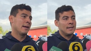 Luis Cárdenas ante los medios de comunicación.