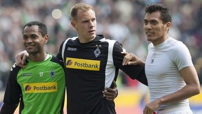 Marc-André ter Stegen y Juan Arango en su época en Borussia Monchengladbach.