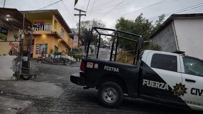 Movilización de elementos de la Policía de Monterrey.