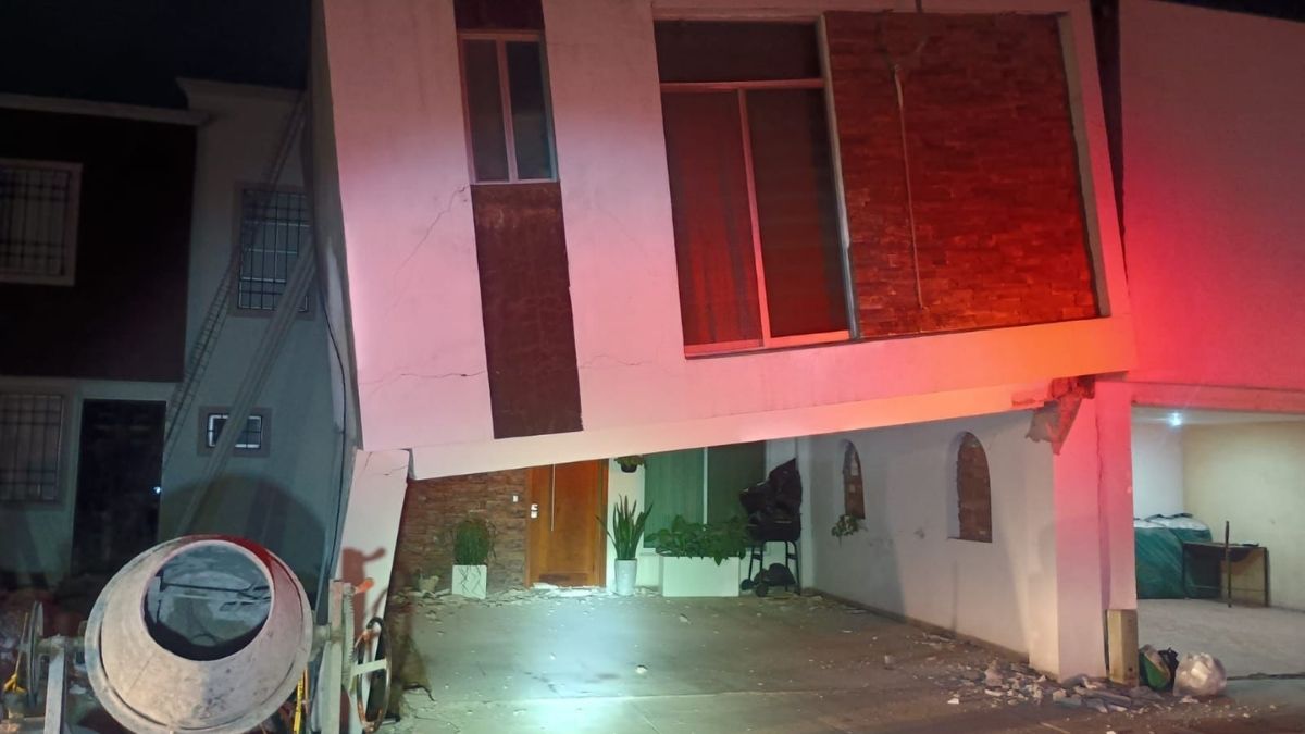 Vivienda colapsada en Residencial del Valle de Durango