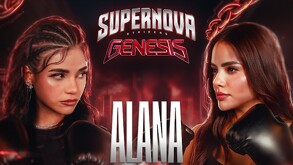 Poster oficial de la pelea entre Alana Flores y Samadhi Zendejas en Supernova Genesis.