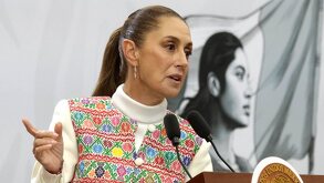 Claudia Sheinbaum Pardo, presidenta de México, en su habitual conferencia de prensa matutina.