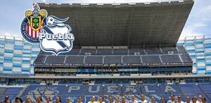 Estadio Cuauhtémoc en un partido de Liga MX Femenil.