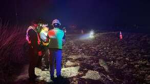 Elementos de Protección Civil en Montemorelos.