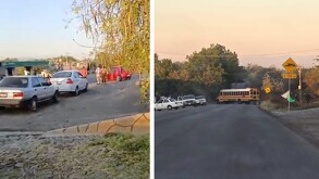 Diferentes reportes de bloqueos en carreteras de Michoacán el 22 de enero 2026