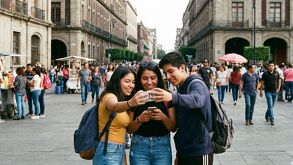 Jóvenes mexicanos relacionándose y teniendo vínculos sociales
