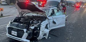 carro volcado en carretera nacional