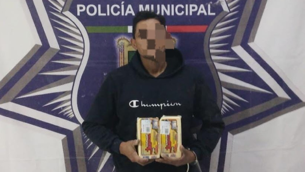 Hombre detenido por robar quesos
