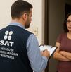 Personal del SAT visitando domicilios en CdMx