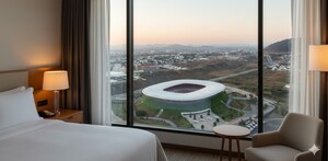 Listado de hoteles más cercanos al Estadio Akron de Guadalajara.