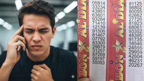 Persona siendo extorsionada por teléfono debido a rifas o prestamos gota a gota