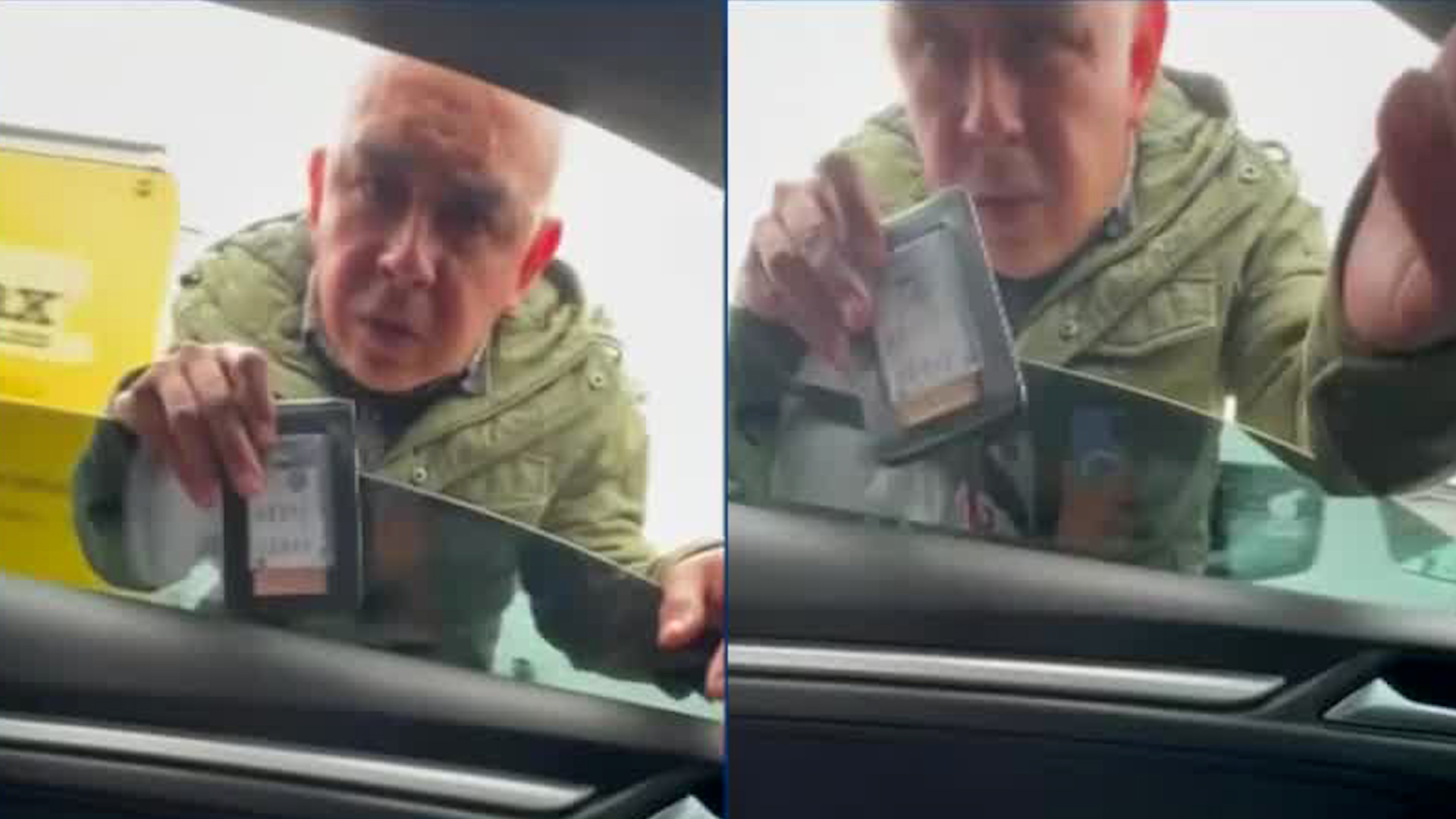 El automovilista grabó el momento en que cinco sujetos los siguieren y detuvieron para solicitar documentos sin motivo.