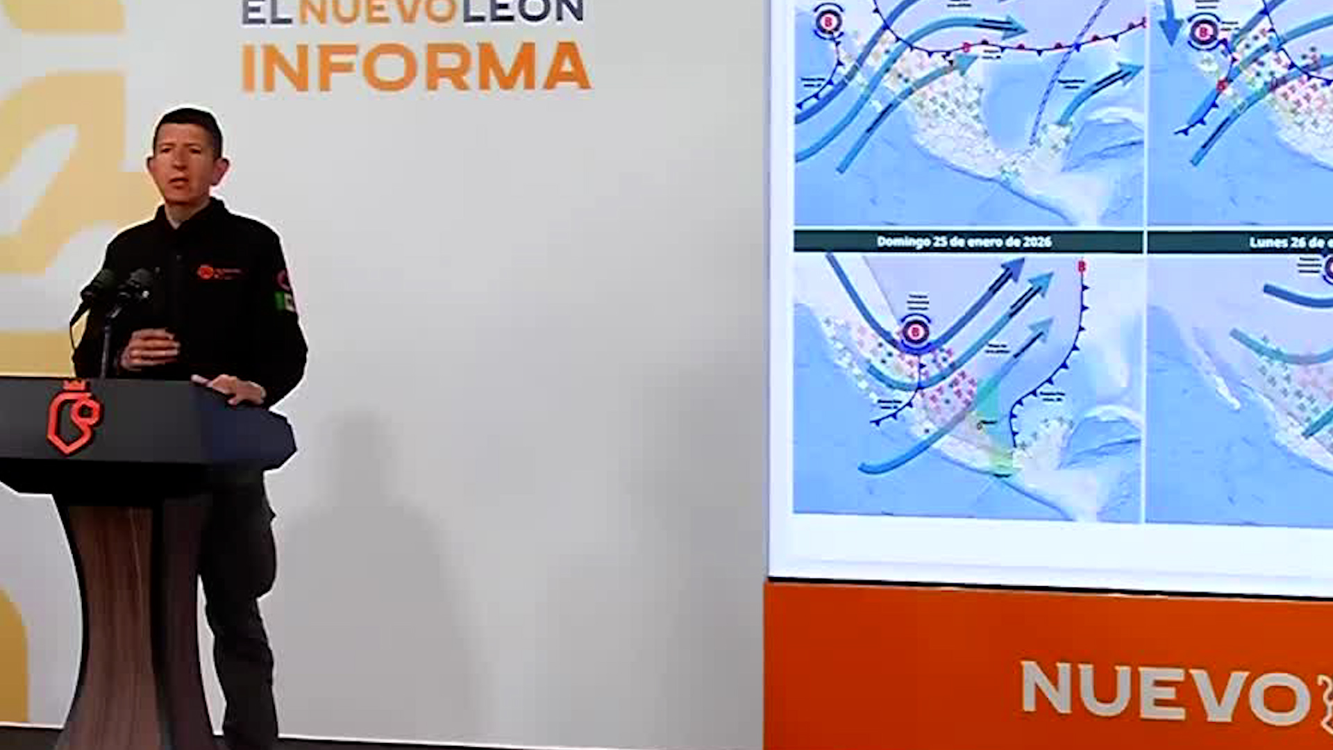 El director de Protección Civil informó que las temperaturas descenderán considerablemente.