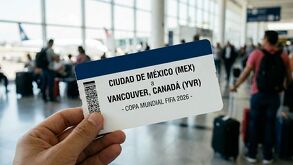 Boleto de vuelo de CdMx a Vancouver para Mundial 2026