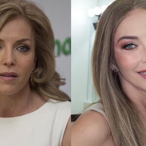 Laura Flores antes y después. A la izquierda el look conocido y tradicional de Laura Flores. A la derecha, cómo luce ahora la actriz de 61 años