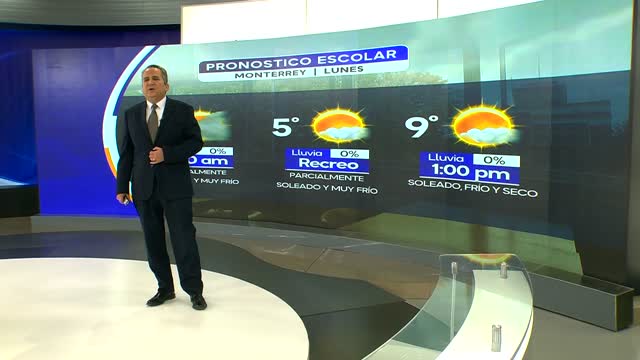 Abimael Salas nos da el pronóstico del tiempo en Monterrey para este lunes 26 de enero de 2026.
