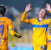 Jugadoras de Tigres Femenil celebrando el gol ante Atlas en la Jornada5 del Clausura 2026.