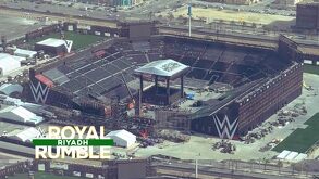 Estadio montable que albergará Royal Rumble 2026.