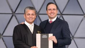 El gobernador Manolo Jiménez Salinas acompañó al magistrado Miguel Felipe Mery Ayup en el Informe de Actividades del Poder Judicial