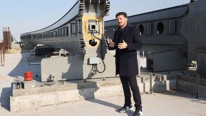 Samuel García en obras del Metro en Monterrey.