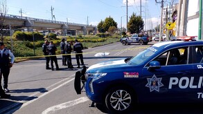 Muere abuelito atropellado por camión de transporte público en Toluca, Estado de México.