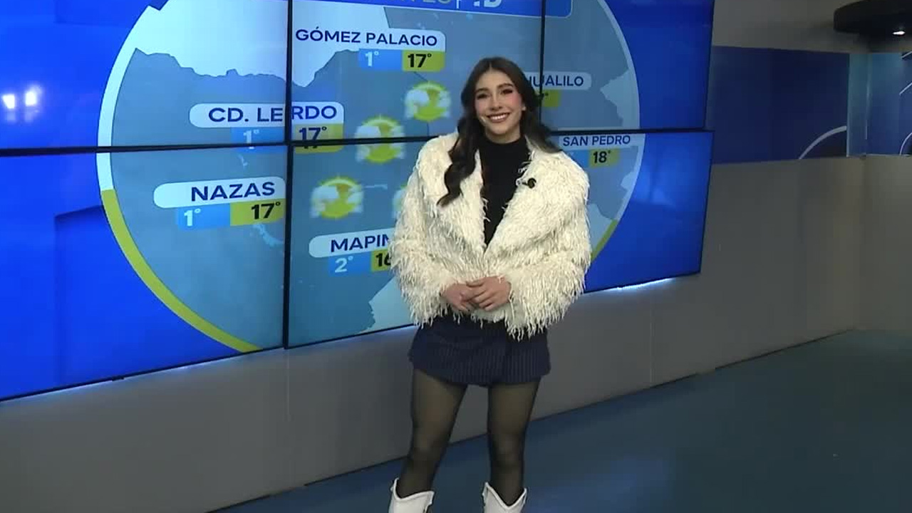Fanny Ramírez nos da el pronóstico del tiempo en Laguna para este martes 27 de enero de 2026.