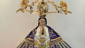 Foto de la estatuillla o imagen de la Virgen de san Juan de los Lagos en 2025