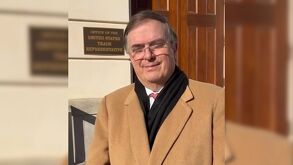 Marcelo Ebrard con Greer en Estados Unidos