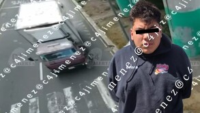 ‘El Bimbo’, uno de los hombres detenidos por el asesinato de Rosa María en calzada Ermita Iztapalapa.