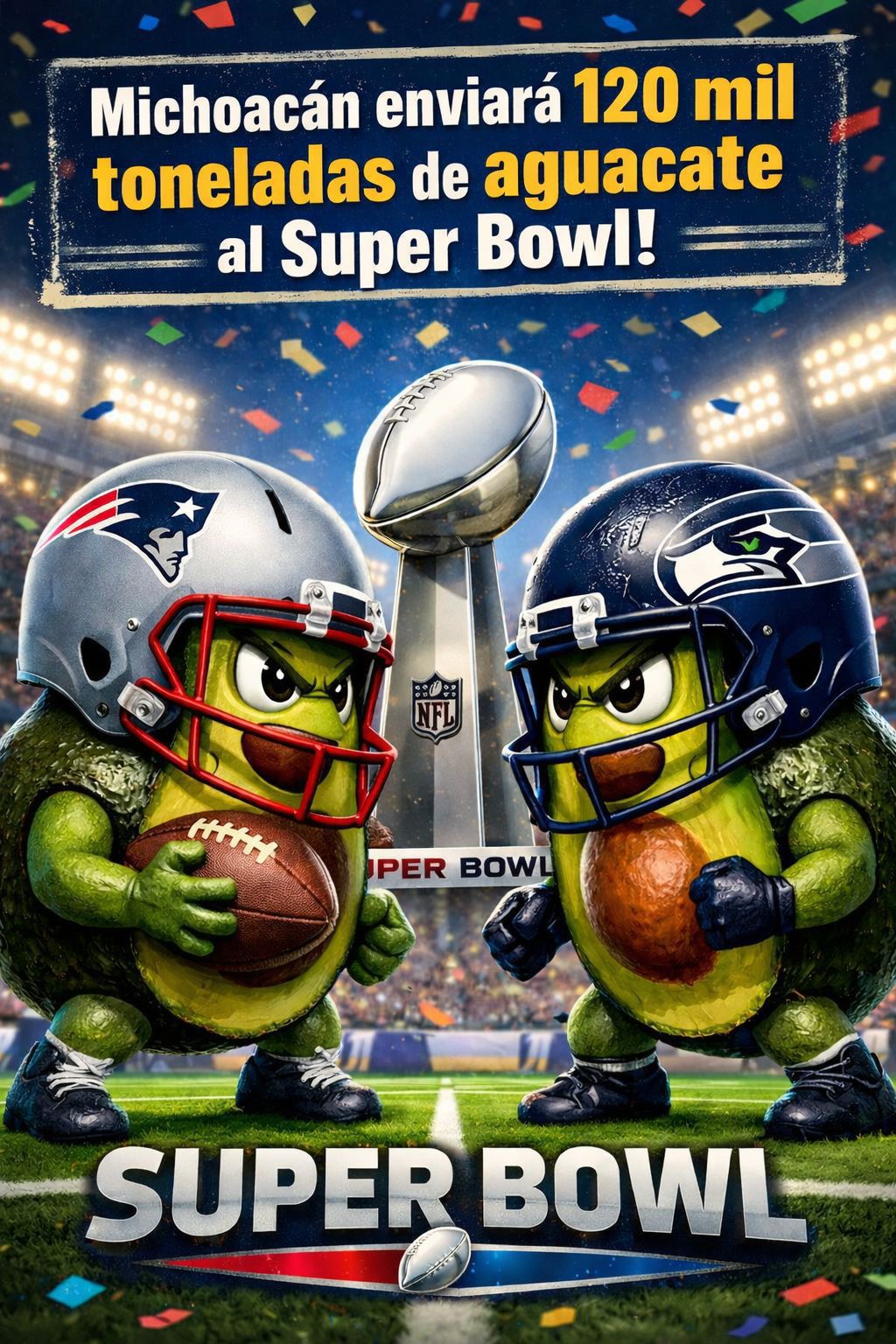 Promocional del Superbowll 2026