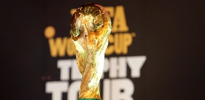 Trofeo Copa Mundial 2026 durante una exhibición