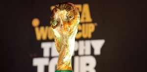 Trofeo Copa Mundial 2026 durante una exhibición